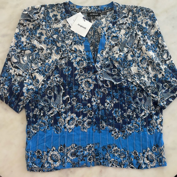 NWT Desigual Blusa Athenas in Medium - Picture 4 of 9